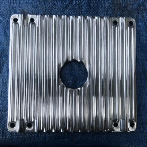 Jaguar bottom plate in Polished Aluminium