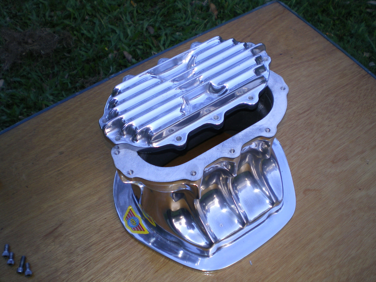 Jaguar Quick change Diff cover for independent rear suspension. Polished Aluminium