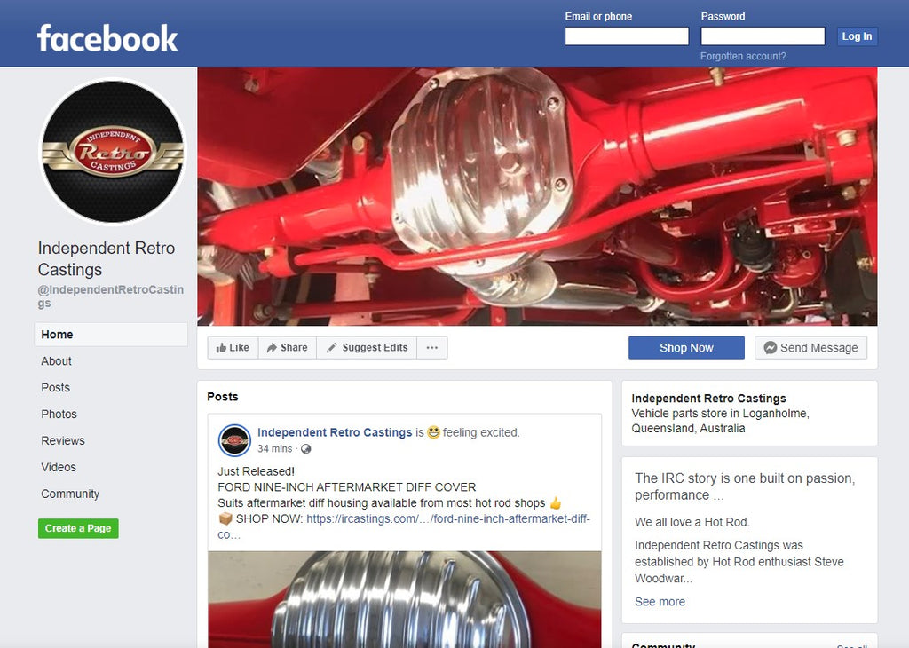 We're now on Facebook (yeh we know... It's about time!)