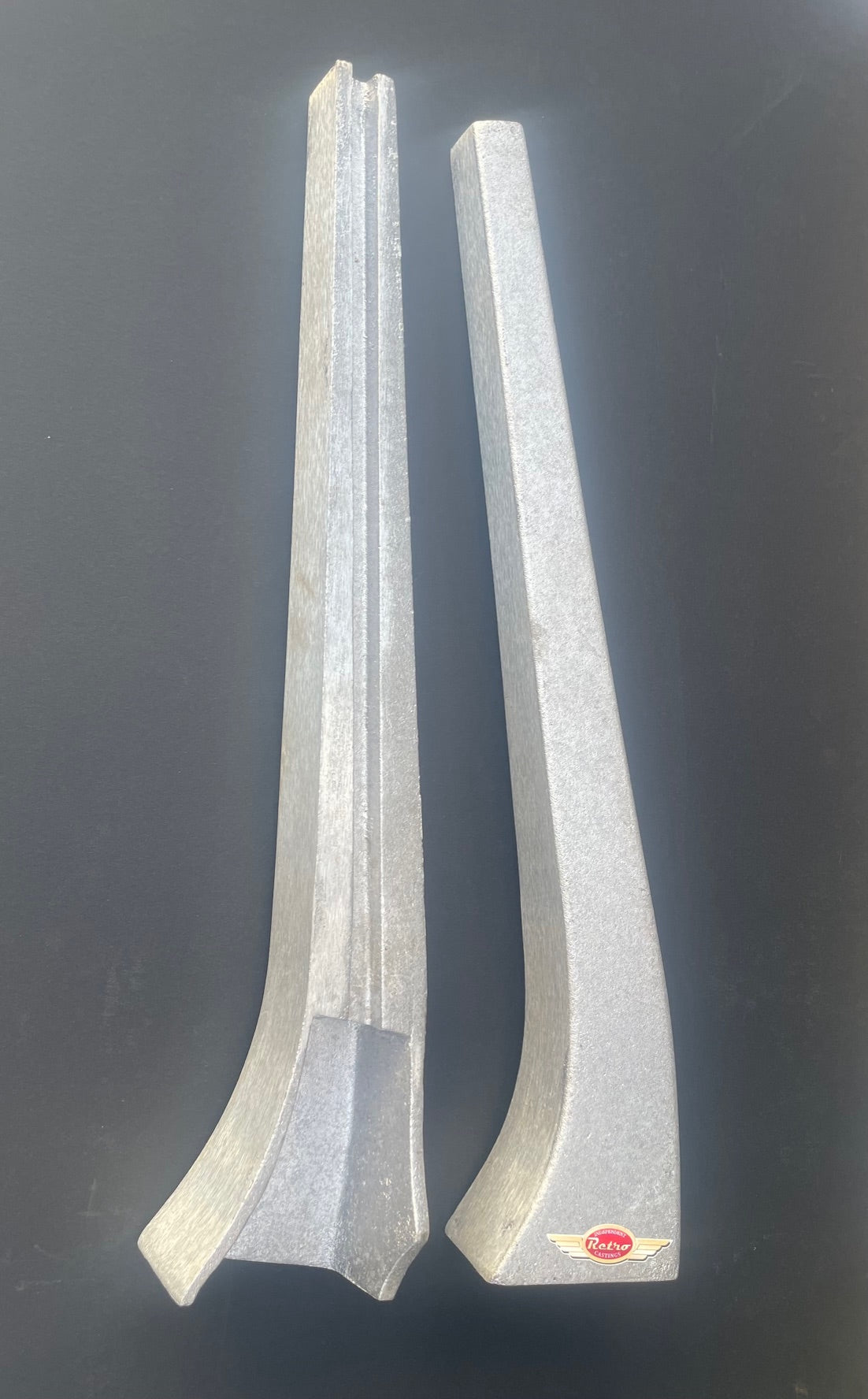 Windscreen posts A model ford  Un polished