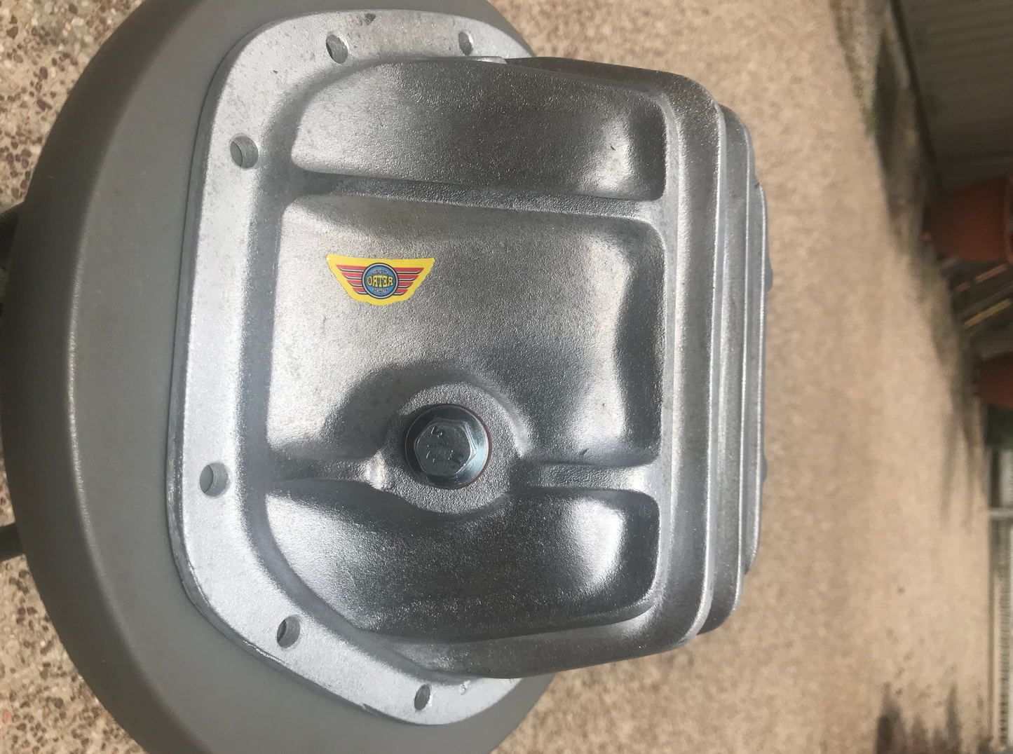 Jag Diff cover DEEP style, Unpolished Aluminium