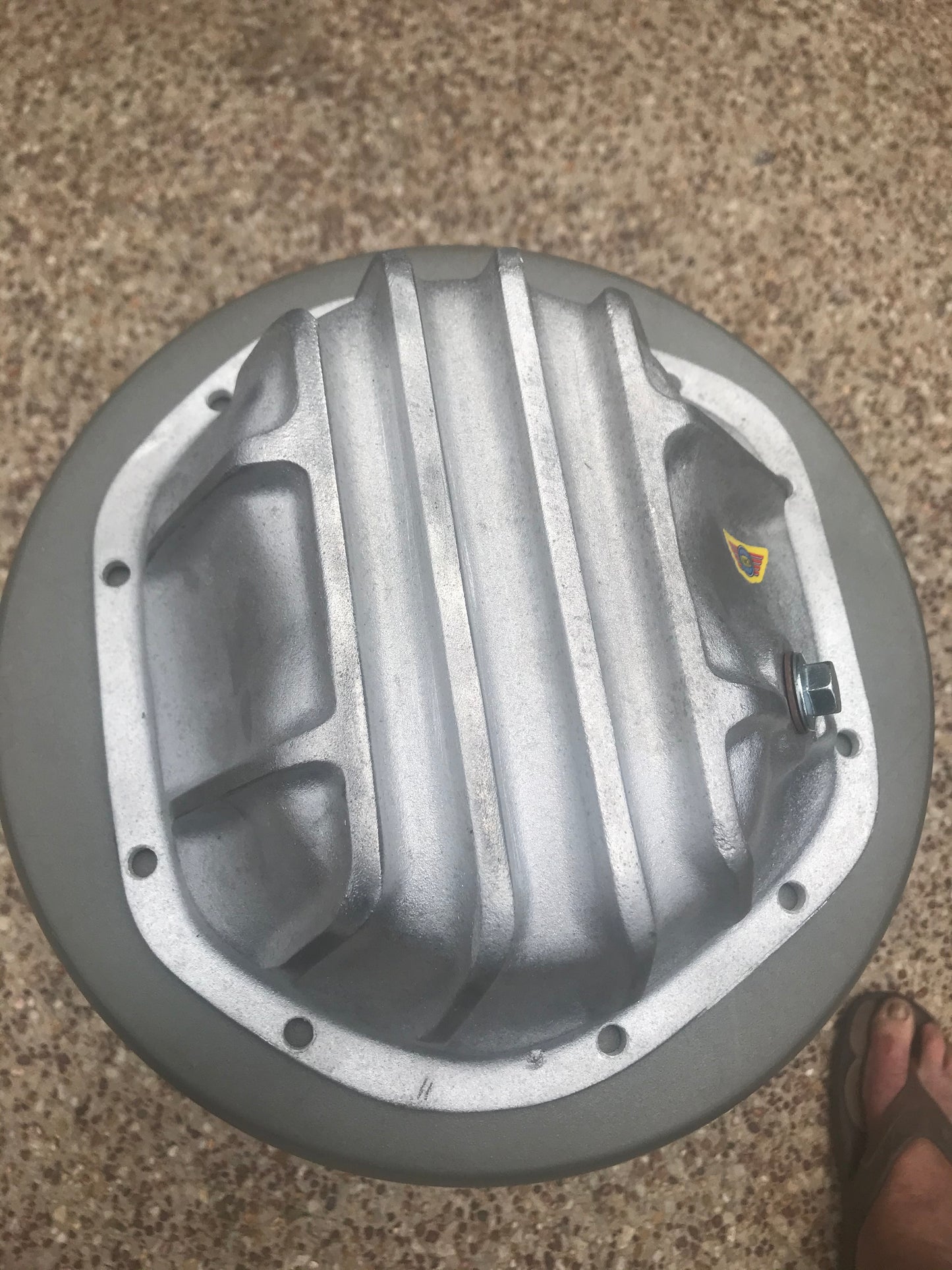 Jag Diff cover DEEP style, Unpolished Aluminium