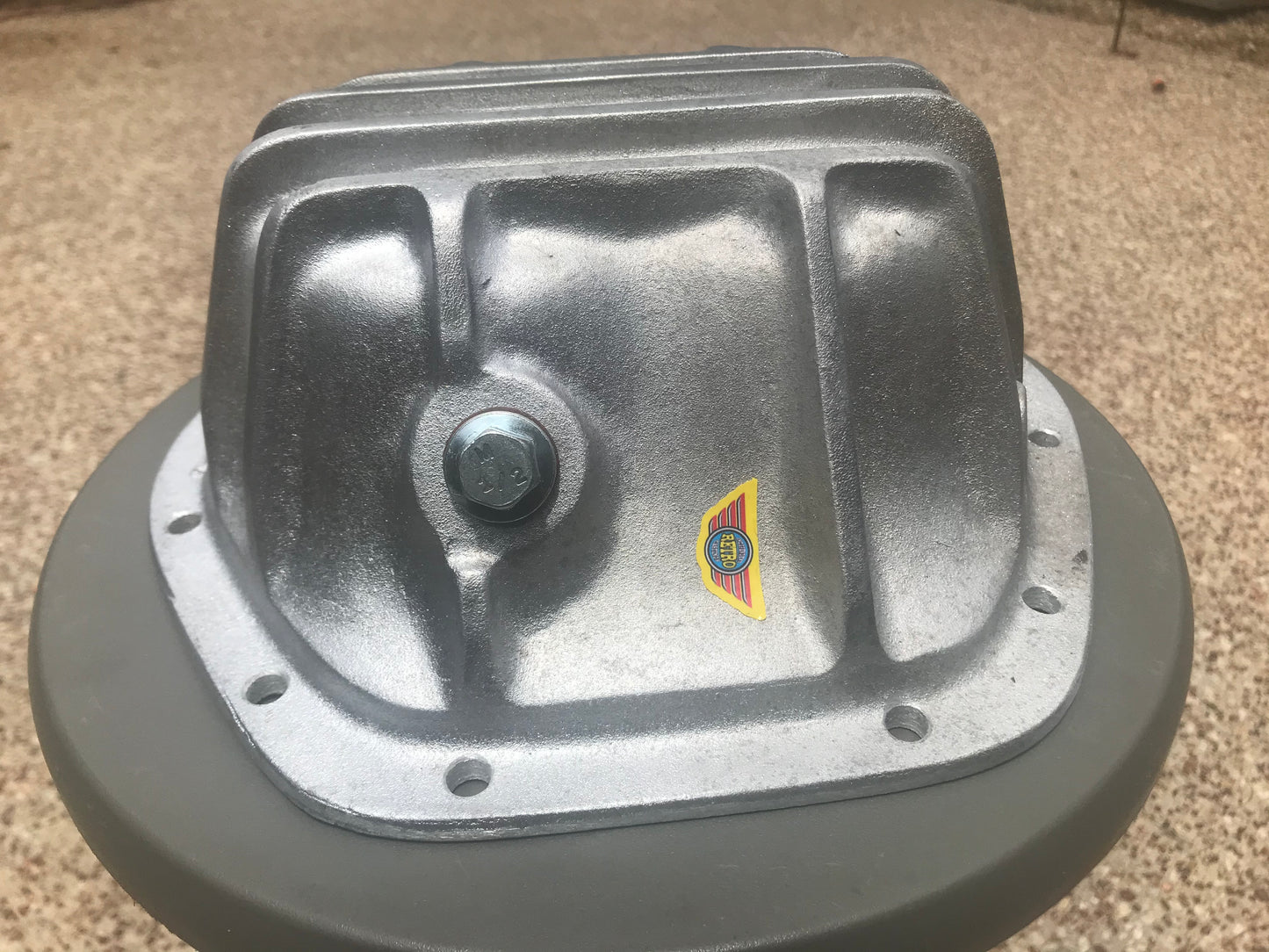 Jag Diff cover DEEP style, Unpolished Aluminium