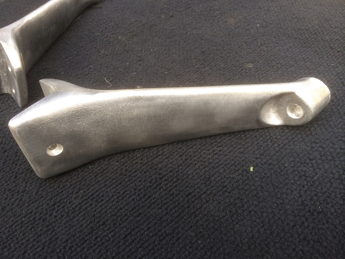 Solid Headlight posts Pair for T Buckets, Hi Boys. Unpolished Aluminium