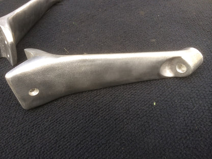 Solid Headlight posts Pair for T Buckets, Hi Boys. Unpolished Aluminium