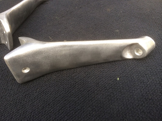 Solid Headlight posts Pair for T Buckets, Hi Boys. Unpolished Aluminium