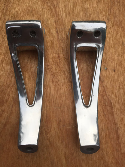 Cut-out Headlight posts Pair for T Buckets, Hi Boys. Polished Aluminium