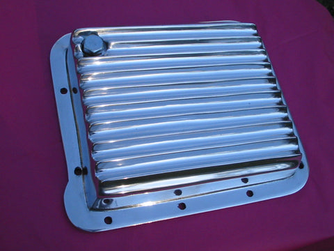 Ford C4 Transmission pan Polished Aluminium